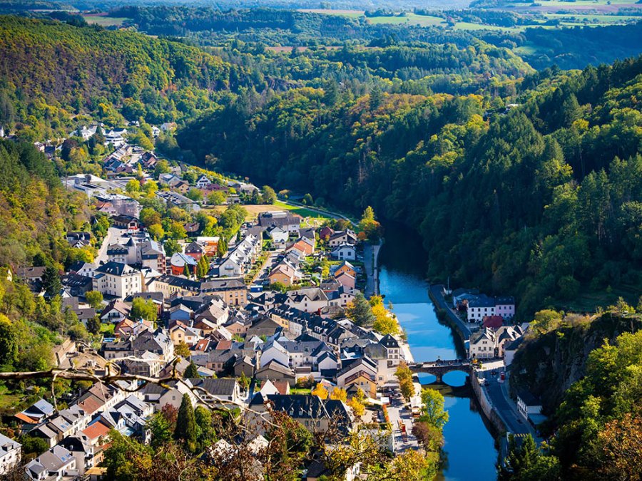 Vianden van bovenaf