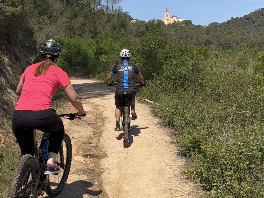 mountainbiken bij Lloret de Mar