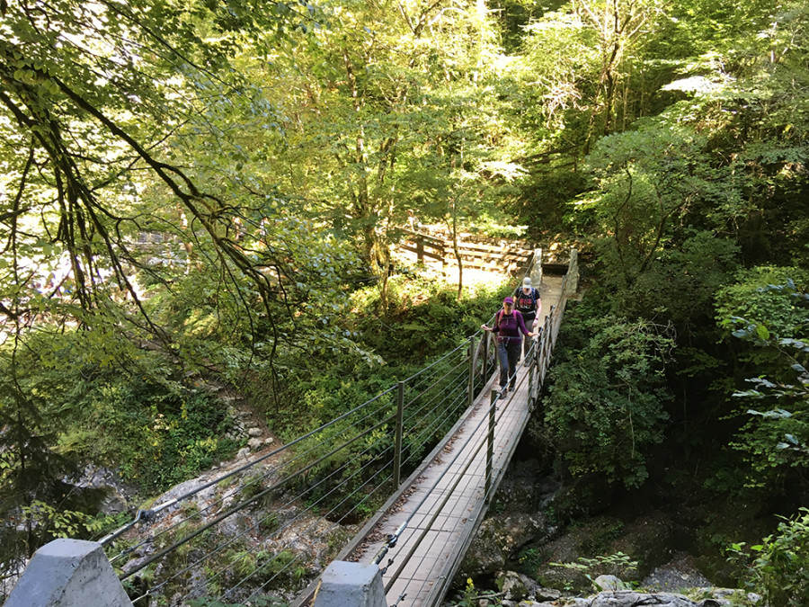 Hangbrug Tolmin gorge