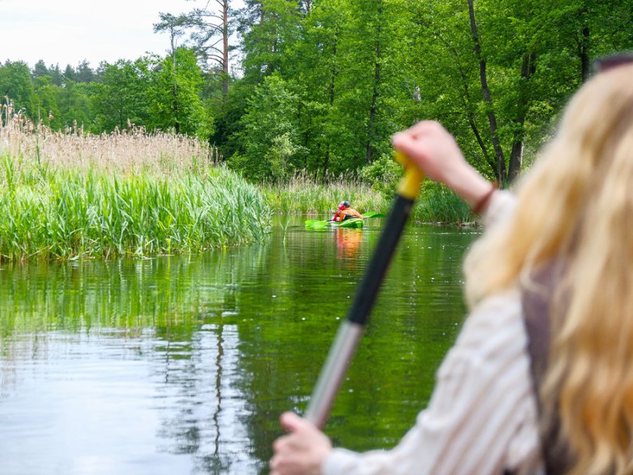 Kajakken op de Krutynia rivier Kajakken op de Krutynia rivier