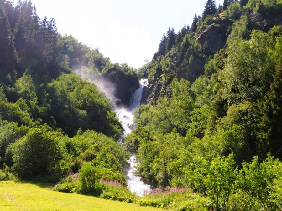 Watervallen in het Pitztal Watervallen in het Pitztal