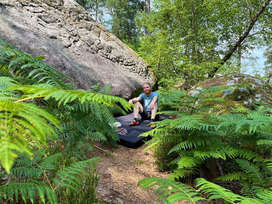 Boulderaar in Fontainebleau