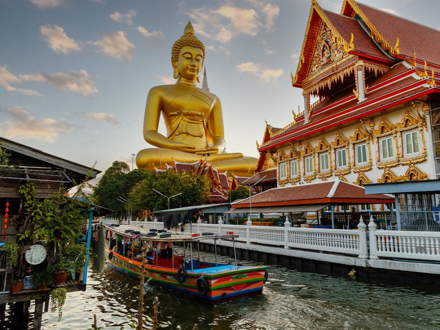 Fietsen door Thonburi