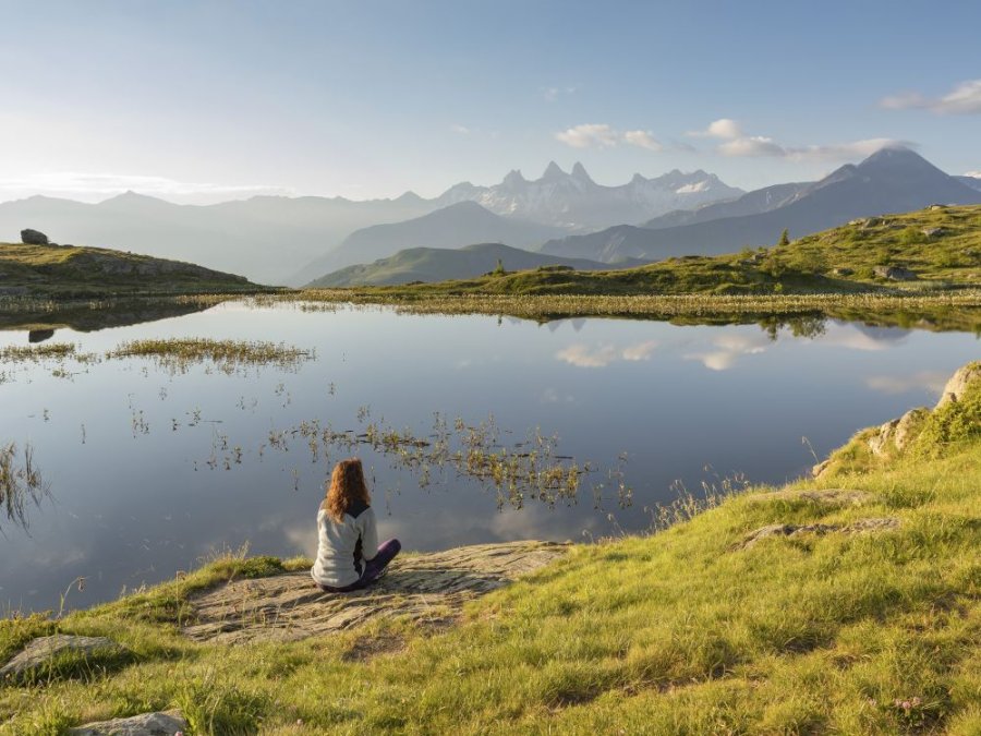 Zicht op Aiguilles d'Arves