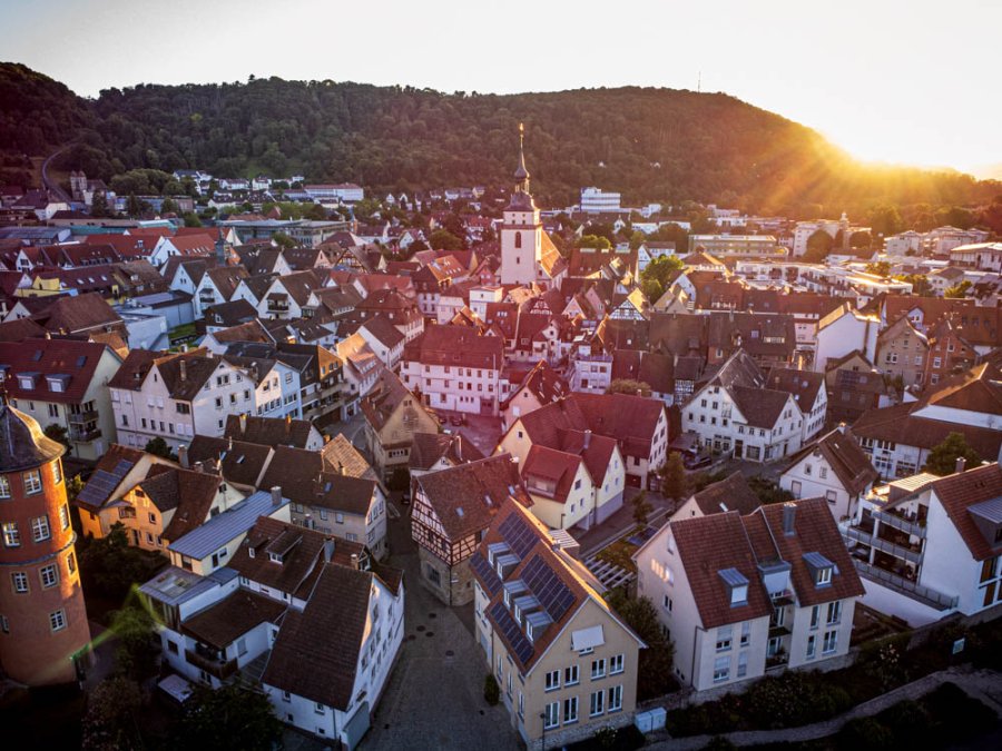 Künzelsau stadje Künzelsau stadje
