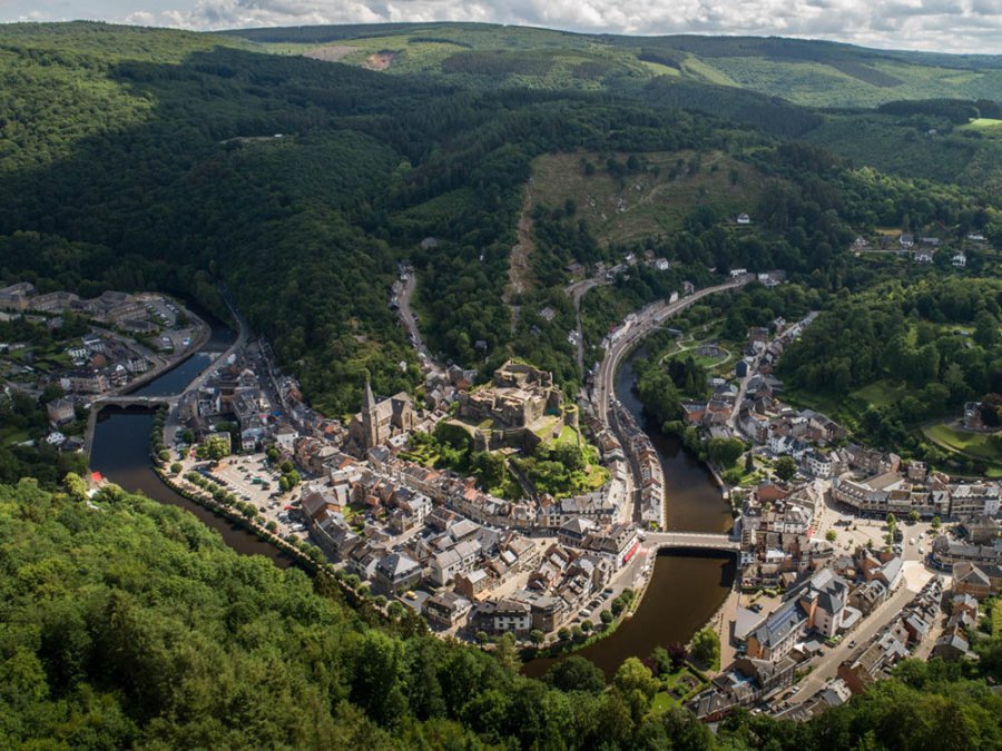 Uitzicht op La Roche-en-Ardenne