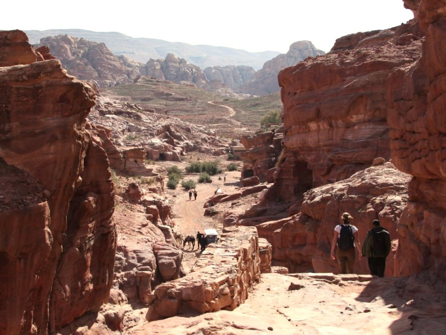 Hiking in Petra