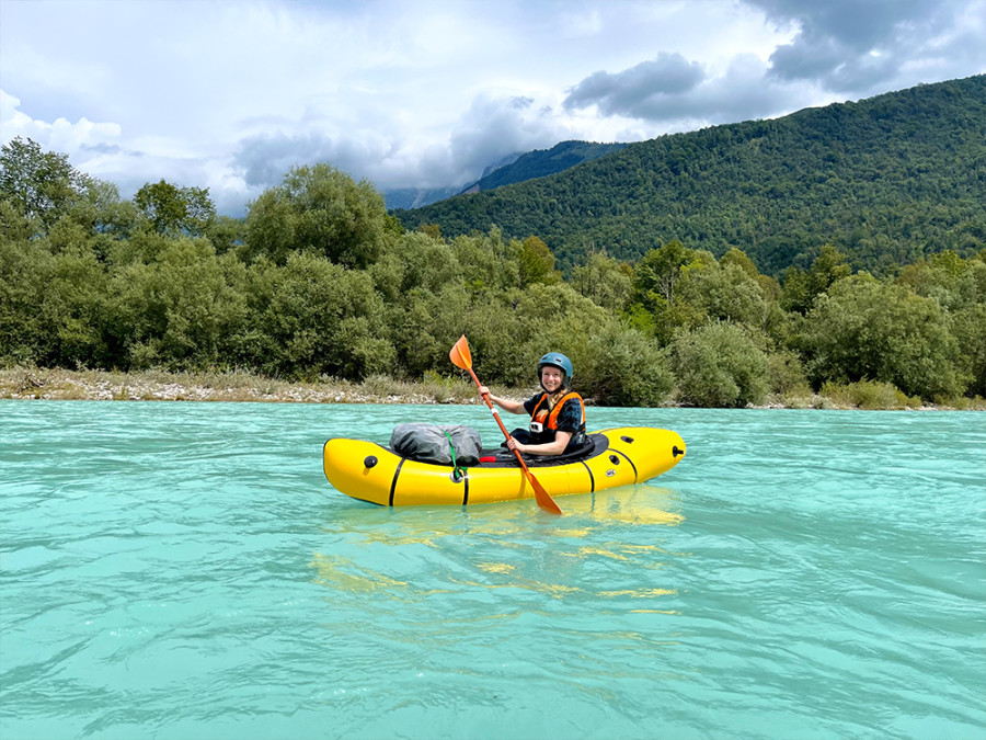 Packrafting Soča rivier