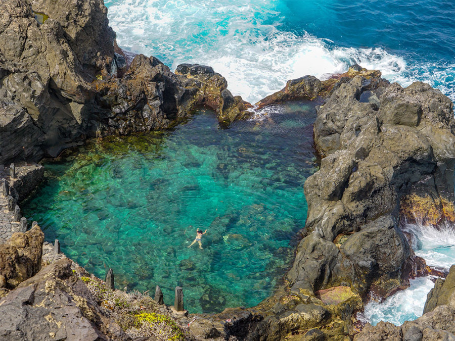 Natuurlijke zwembaden op Tenerife