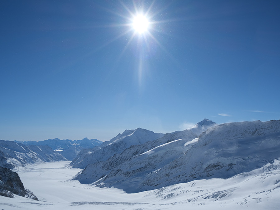 Uitzicht vanaf de Jungfraujoch