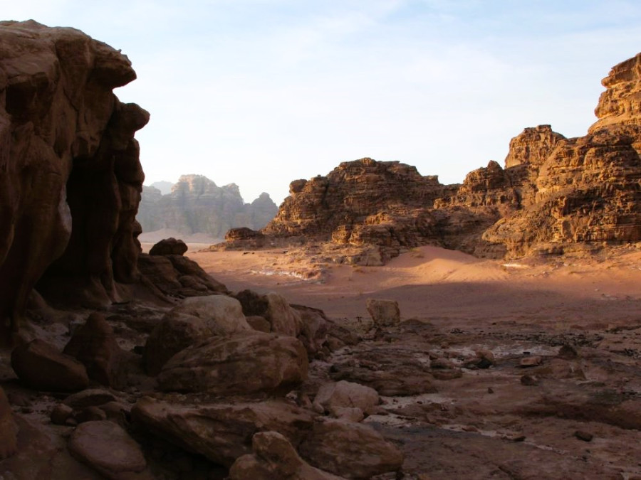 Woestijn in Jordanië