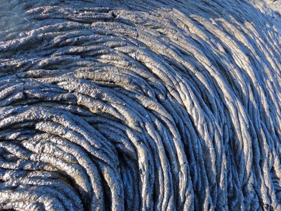Pahoehoe lava
