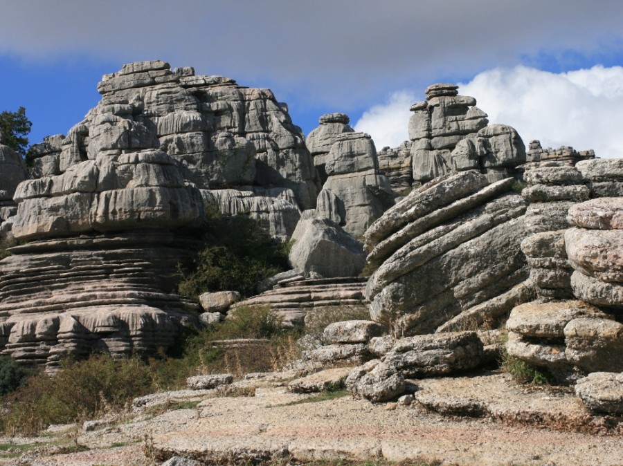 El Torcal in Spanje El Torcal in Spanje