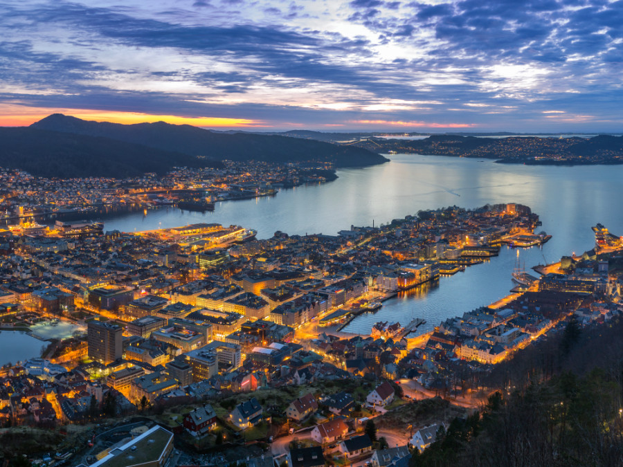 Mooiste natuur in de stad Bergen