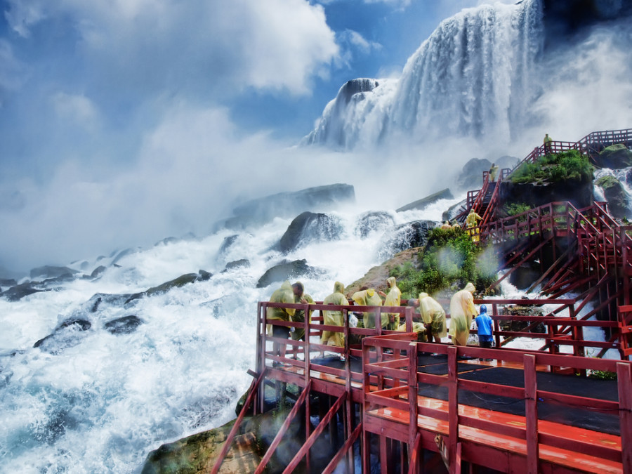 Niagara met kind Niagara met kind