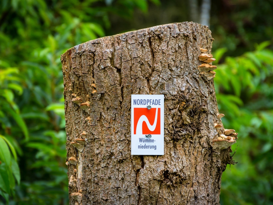 Nordpfad bewegwijzering Nordpfad bewegwijzering