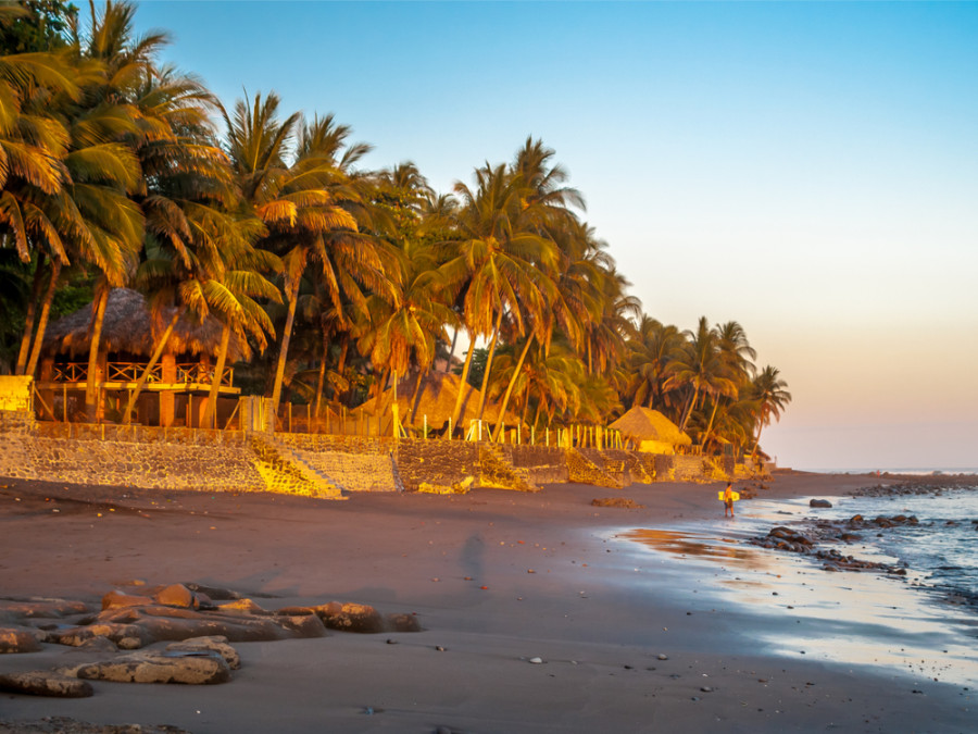 El Zonte strand El Salvador El Zonte strand El Salvador