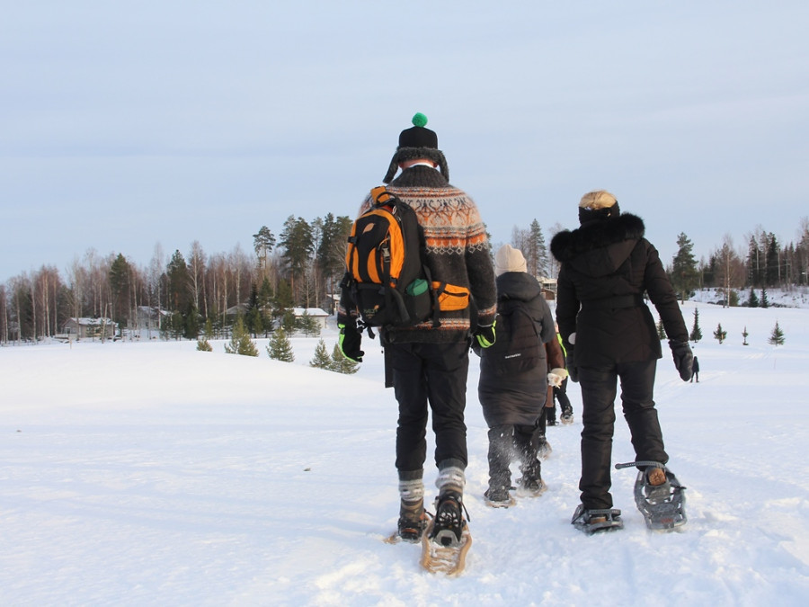 Sneeuwwandelen in Finland Sneeuwwandelen in Finland