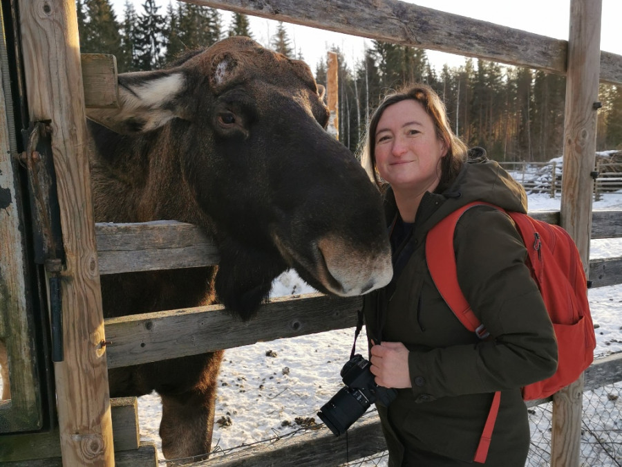 Cindy met eland Cindy met eland