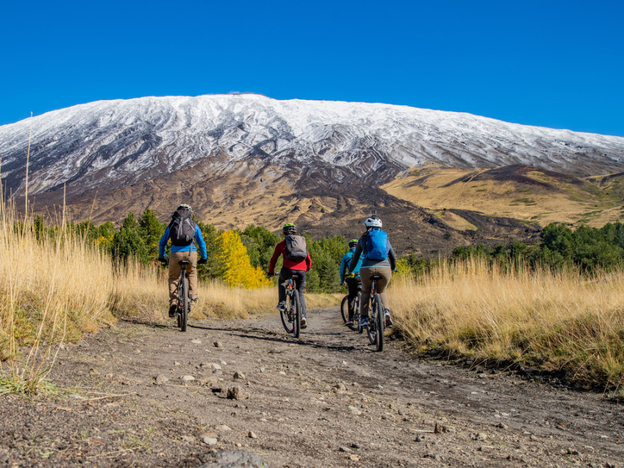 Fietsen op de Etna Fietsen op de Etna