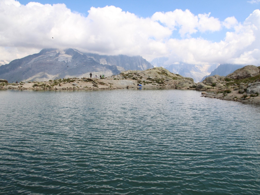 Lac Blanc bij Chamonix Lac Blanc bij Chamonix