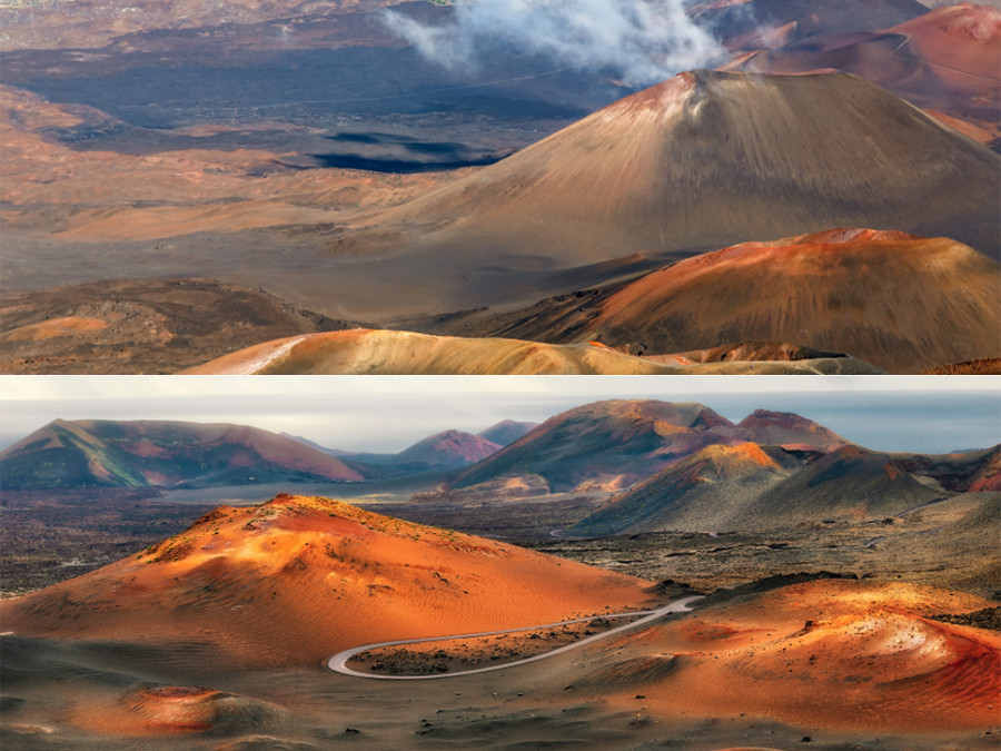 Vulkanen Hawaii vs Lanzarote