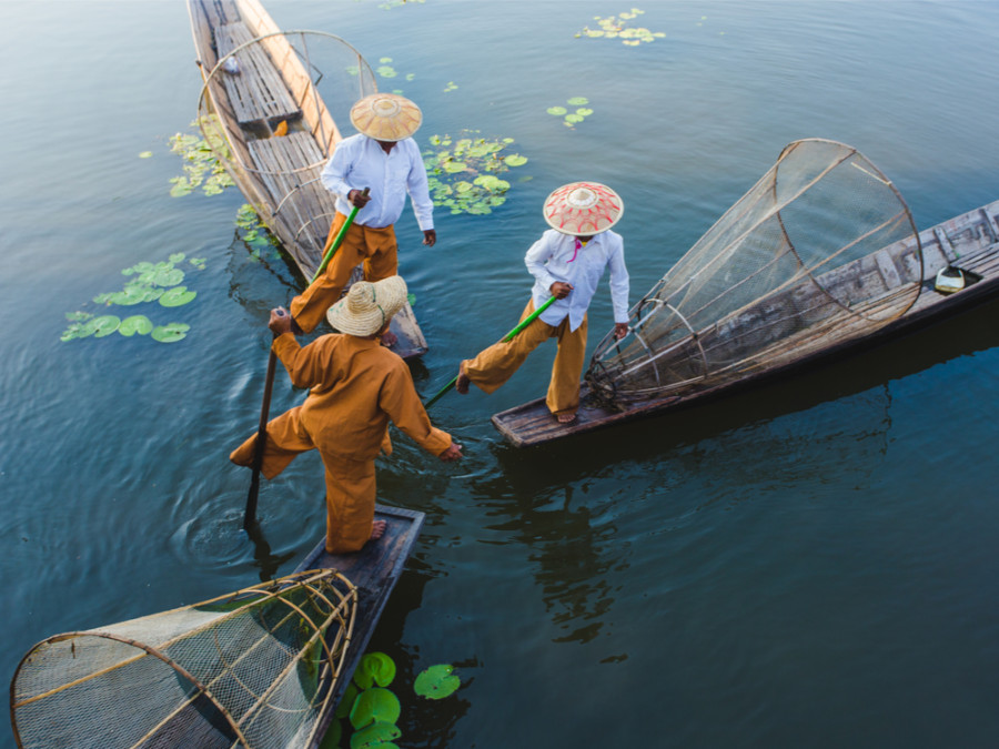 Inle Meer Myanmar Inle Meer Myanmar