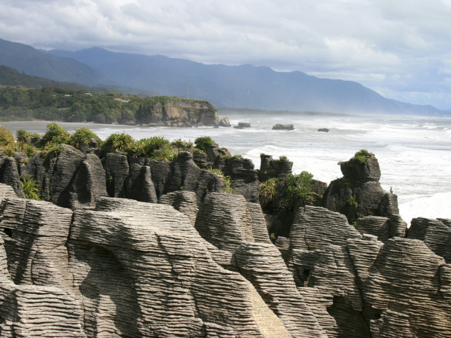 Pancake Rocks Nieuw-Zeeland Pancake Rocks Nieuw-Zeeland