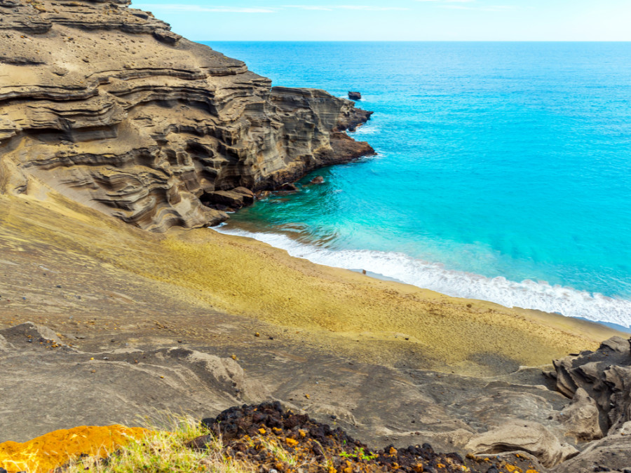Papakolea strand Hawaii Papakolea strand Hawaii