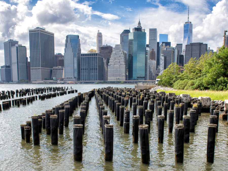 Zicht op Manhattan Zicht op Manhattan