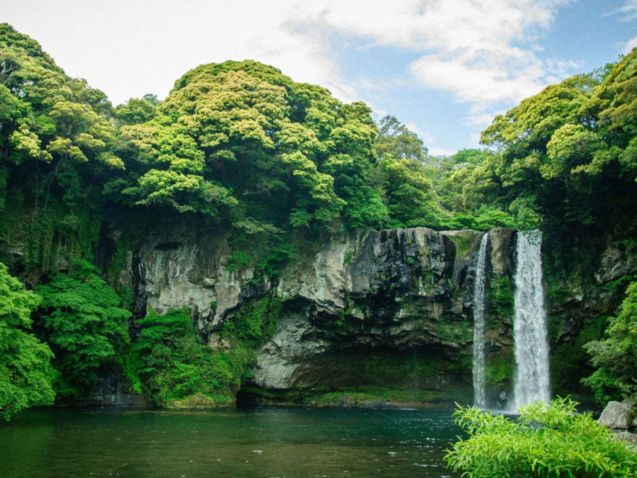 Cheonjiyeon waterval Jeju Cheonjiyeon waterval Jeju