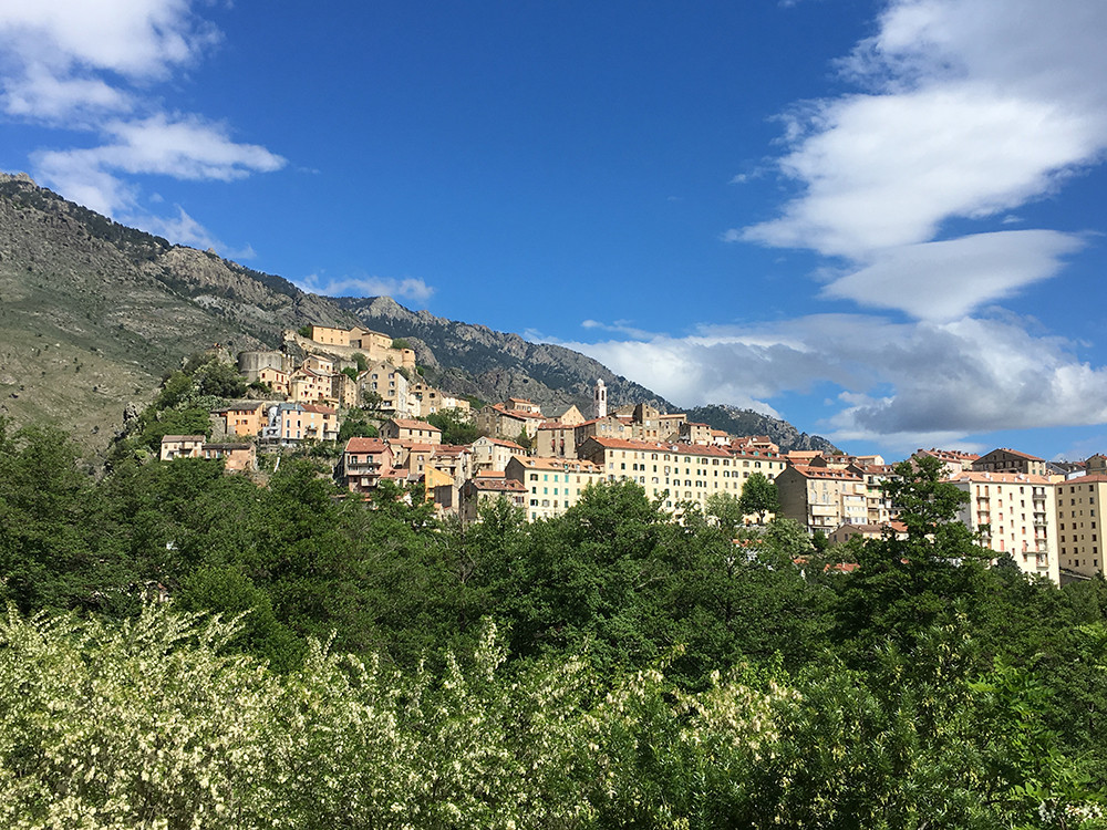 Corte in het hart van Corsica