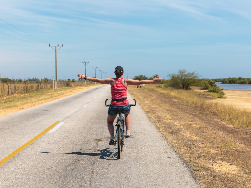 Fietsen bij Trinidad