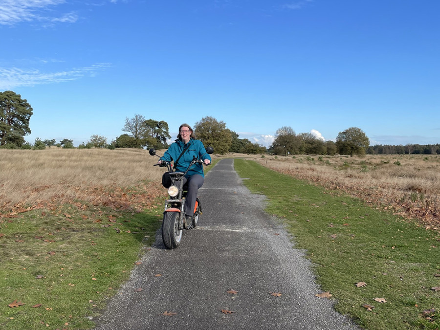 E-chopper in het Drents-Friese Wold