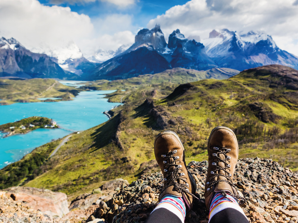 Bijkomen tijdens een trekking in Patagonië