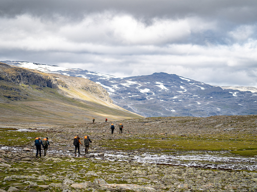 Trektocht in Zweden