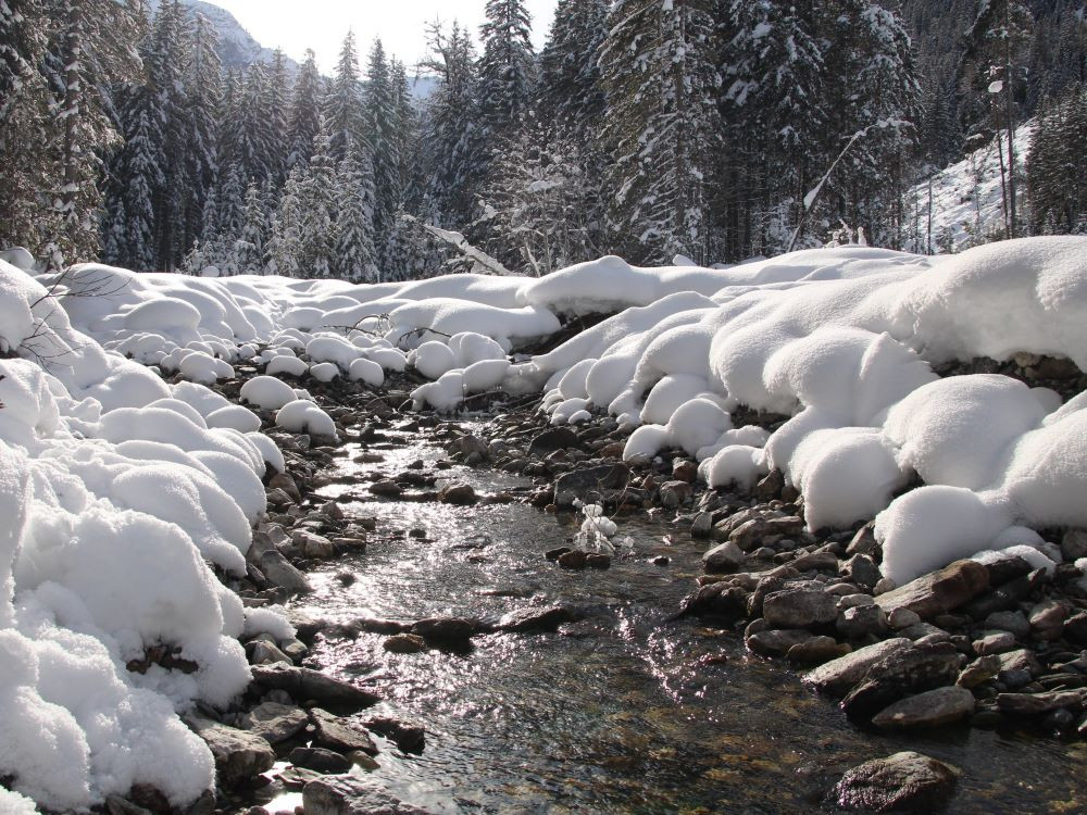 Gailtal in de winter