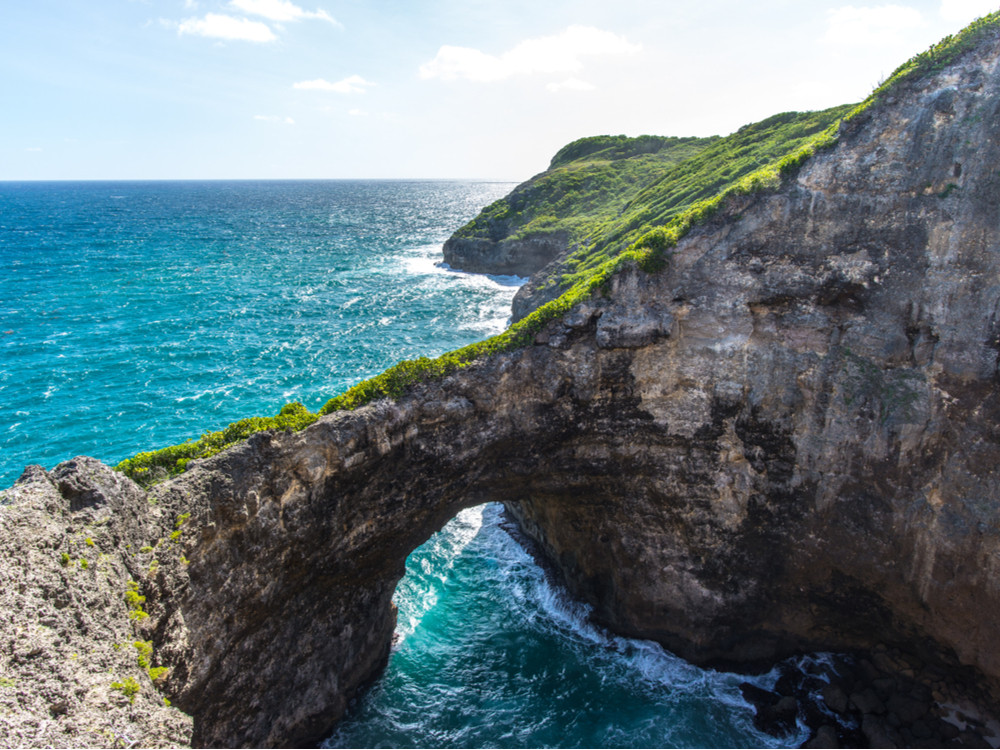 Geule Grand Gouffre op Marie-Galante