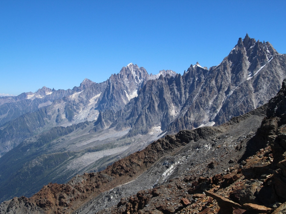 Uitzicht op Aiguille du Midi