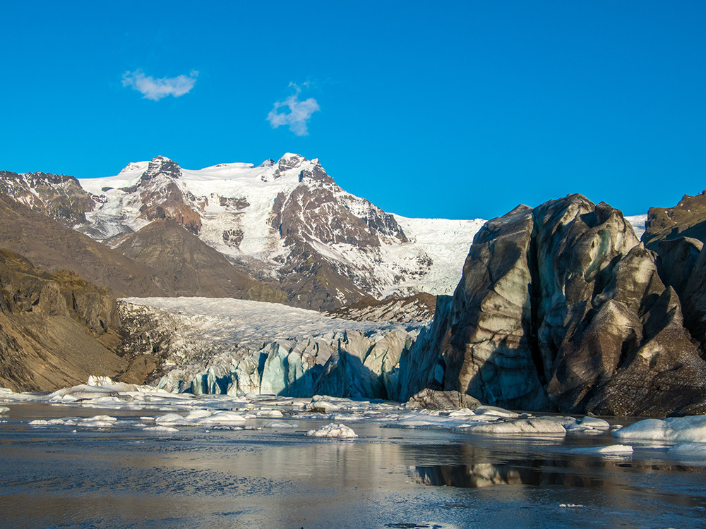 Svínafellsjökull gletsjer