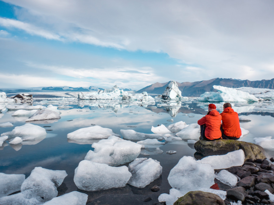 Wandelen bij Jokulsarlon