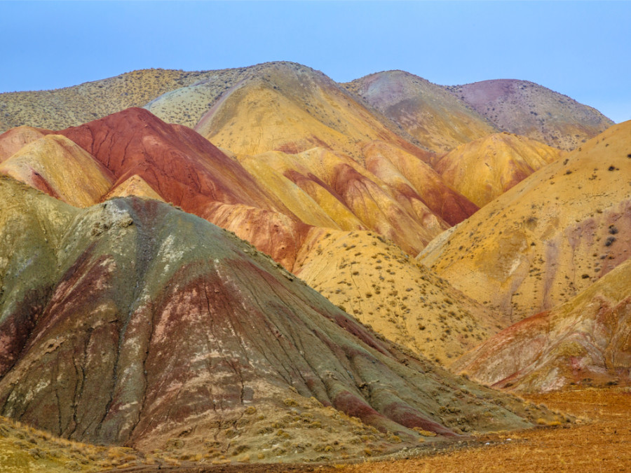 Gekleurde bergen Iran