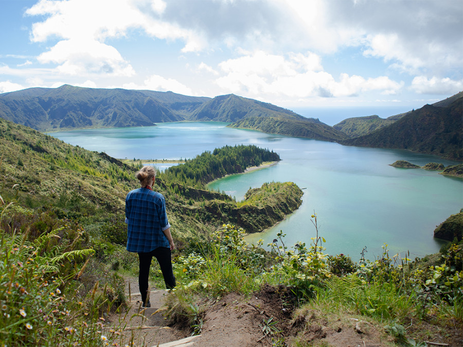 Wandeling op het eiland Sao Miguel