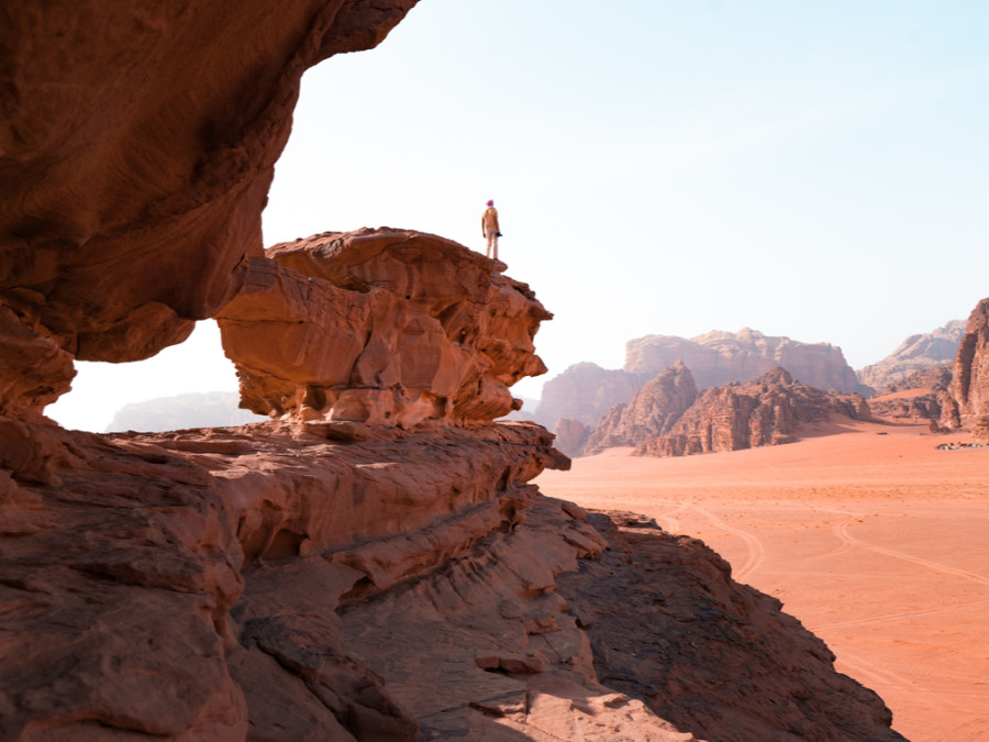 Woestijn in Jordanië Woestijn in Jordanië