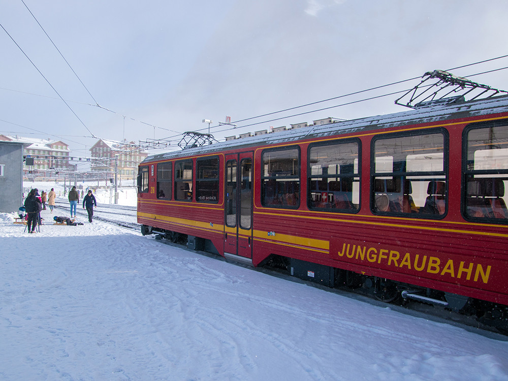 Treinrit naar Jungfraujoch
