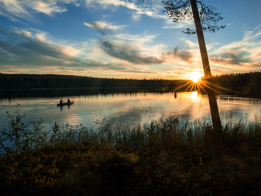 Kanoën in Salla