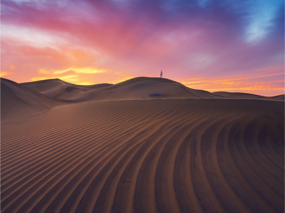 Woestijn bij Koeweit stad