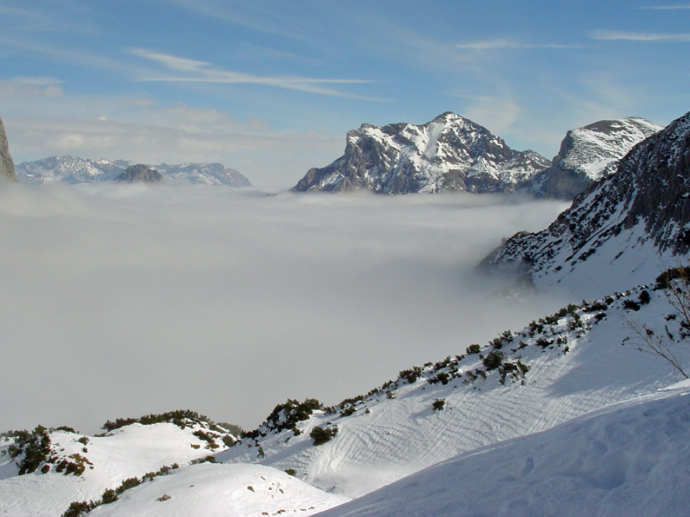 Mist in het dal