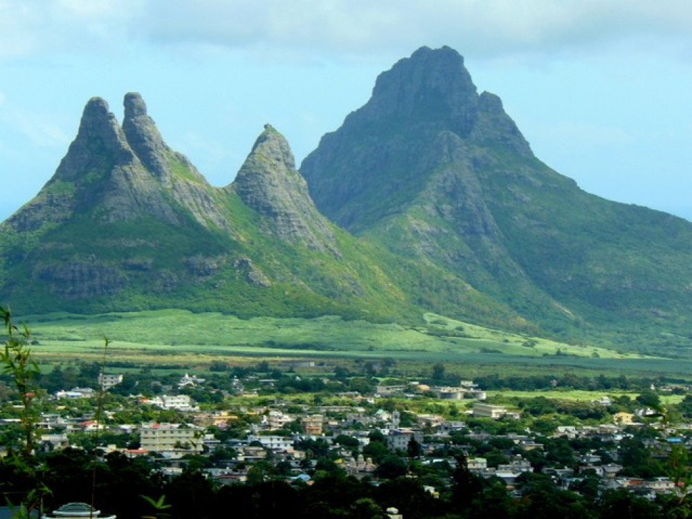 Bergen in midden Mauritius