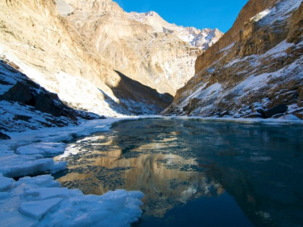 Zanskar river Noord-India